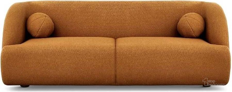 The appearance of Anna Burnt Orange Boucle Sofa designed by Ashcroft Furniture in the transitional interior design. This orange piece of furniture  was selected by 1StopBedrooms from Anna Collection to add a touch of cosiness and style into your home. Sku: AFC00236. Material: Fabric. Product Type: Sofa. Image1