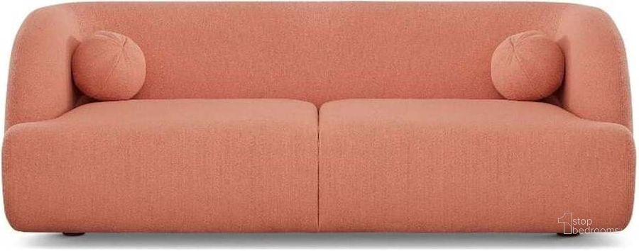 The appearance of Anna Pink Boucle Sofa designed by Ashcroft Furniture in the transitional interior design. This pink piece of furniture  was selected by 1StopBedrooms from Anna Collection to add a touch of cosiness and style into your home. Sku: AFC00182. Material: Fabric. Product Type: Sofa. Image1