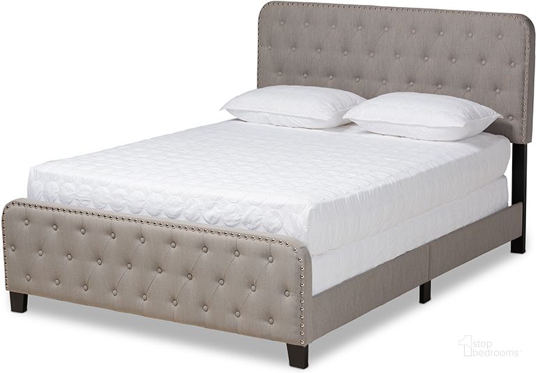 The appearance of Annalisa Modern Transitional Grey Fabric Upholstered Button Tufted Queen Size Panel Bed designed by Baxton Studio in the transitional interior design. This grey piece of furniture  was selected by 1StopBedrooms from Annalisa Collection to add a touch of cosiness and style into your home. Sku: Annalisa-Grey-Queen. Bed Type: Panel Bed. Product Type: Panel Bed. Bed Size: Queen. Material: MDF. Image1