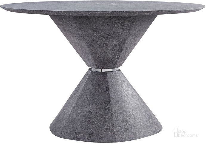 The appearance of Ansonia Dining Table designed by ACME in the modern / contemporary interior design. This gray piece of furniture  was selected by 1StopBedrooms from Ansonia Collection to add a touch of cosiness and style into your home. Sku: 77830T;77831ST. Table Base Style: Pedestal. Table Top Shape: Round. Material: Wood. Product Type: Dining Table. Size: 47". Image1