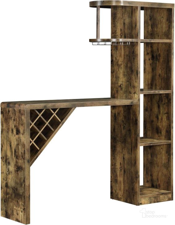 The appearance of Antique Nutmeg Bar Unit designed by Coaster in the modern / contemporary interior design. This antique nutmeg piece of furniture  was selected by 1StopBedrooms from  to add a touch of cosiness and style into your home. Sku: 182127. Material: Wood. Product Type: Bar and Wine Cabinet. Image1