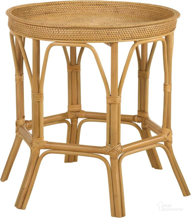 The appearance of Antonio Round Rattan Tray Top Accent Table Natural designed by Coaster in the rustic / southwestern interior design. This natural piece of furniture  was selected by 1StopBedrooms from Antonio Collection to add a touch of cosiness and style into your home. Sku: 936070. Product Type: Accent Table. Material: Plywood. Image1