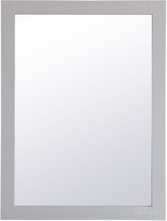 The appearance of Aqua Grey Rectangle Mirror VM22432GR designed by Elegant Lighting in the modern / contemporary interior design. This grey piece of furniture  was selected by 1StopBedrooms from Aqua Collection to add a touch of cosiness and style into your home. Sku: VM22432GR. Product Type: Mirror. Material: MDF. Image1