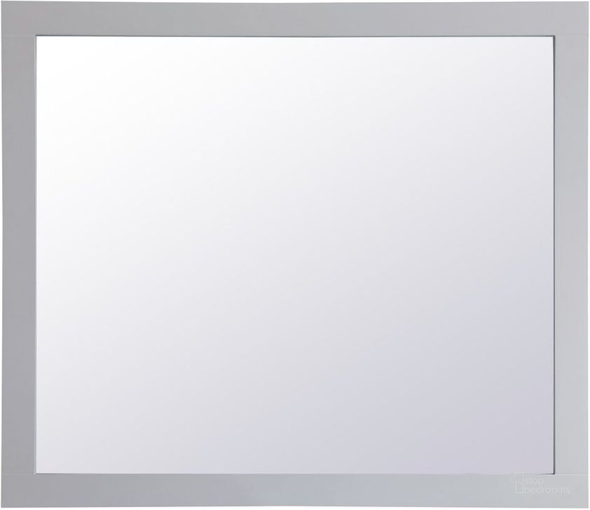 The appearance of Aqua Grey Rectangle Mirror VM24236GR designed by Elegant Lighting in the modern / contemporary interior design. This grey piece of furniture  was selected by 1StopBedrooms from Aqua Collection to add a touch of cosiness and style into your home. Sku: VM24236GR. Material: Wood. Product Type: Mirror. Image1