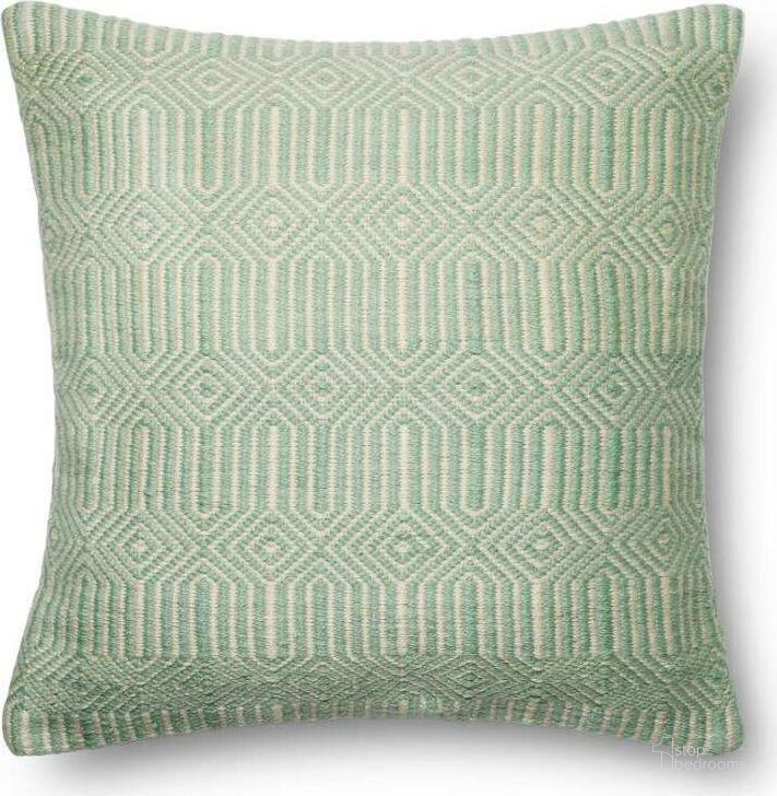 The appearance of Loloi P0339 Aqua and Ivory 22" x 22" Cover Only Pillow designed by Loloi Rugs in the modern / contemporary interior design. This ivory and aqua piece of furniture  was selected by 1StopBedrooms from Pillows Collection to add a touch of cosiness and style into your home. Sku: P051P0339AQIVPIL3. Material: Polyester. Product Type: Pillow Cover. Image1