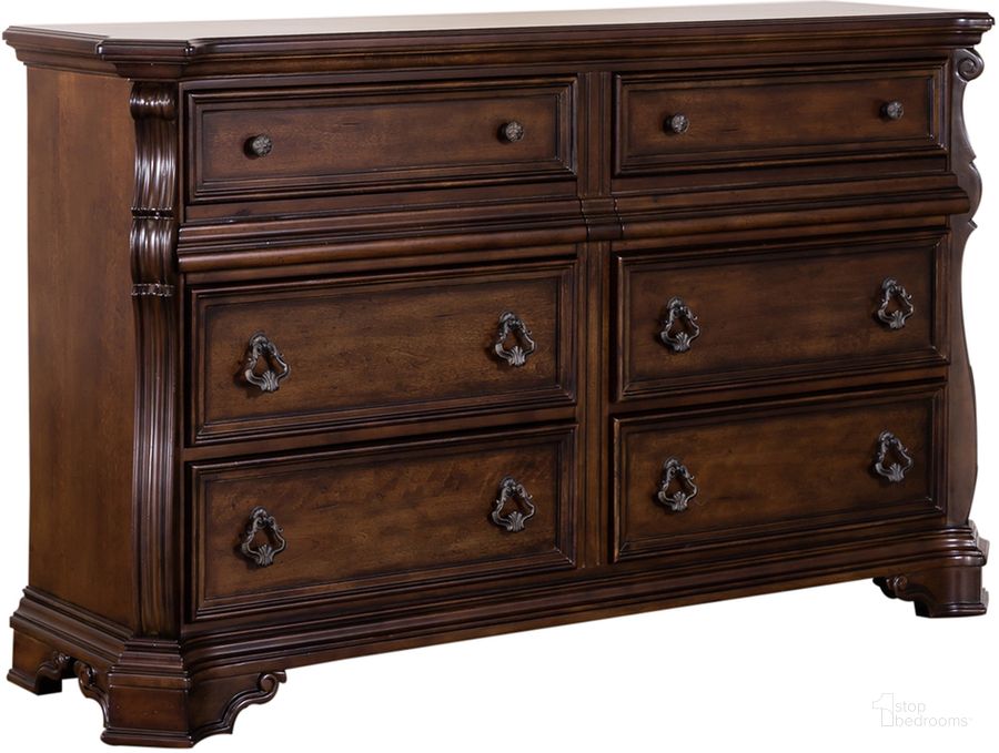 The appearance of Arbor Place 8 Drawer Double Dresser designed by Liberty in the traditional interior design. This brown piece of furniture  was selected by 1StopBedrooms from Arbor Place Collection to add a touch of cosiness and style into your home. Sku: 575-BR31. Material: Wood. Product Type: Dresser. Image1