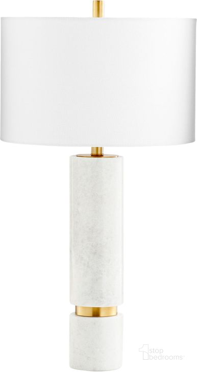The appearance of Archer Brass Table Lamp designed by Cyan Design in the modern / contemporary interior design. This gold piece of furniture  was selected by 1StopBedrooms from Archer Collection to add a touch of cosiness and style into your home. Sku: 10357. Product Type: Table Lamp. Material: Iron.
