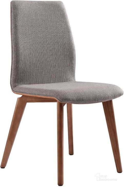The appearance of Archie Gray Upholstered Side Chair designed by Armen Living in the modern / contemporary interior design. This gray piece of furniture  was selected by 1StopBedrooms from Archie Collection to add a touch of cosiness and style into your home. Sku: LCACSIGR. Material: Fabric. Product Type: Side Chair. Image1