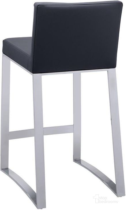 The appearance of Architect Black Counter Stool designed by Sunpan in the modern / contemporary interior design. This black piece of furniture  was selected by 1StopBedrooms from Architect Collection to add a touch of cosiness and style into your home. Sku: 36282. Material: Faux Leather. Product Type: Barstool. Image1