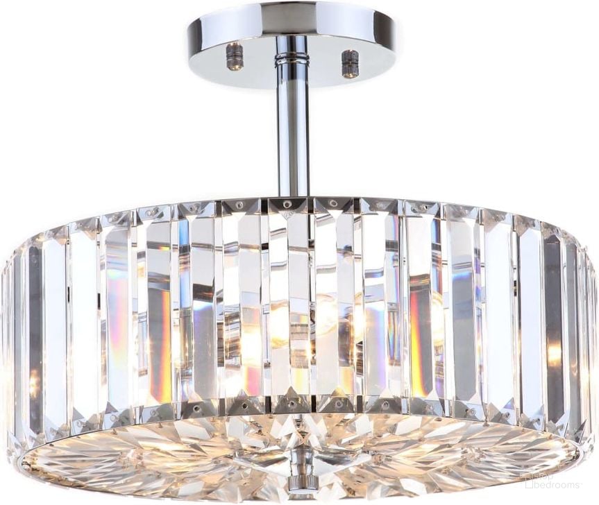 The appearance of Ariel Chrome 3-Light 13.5 Inch Chandelier designed by Safavieh in the modern / contemporary interior design. This chrome piece of furniture  was selected by 1StopBedrooms from Ariel Collection to add a touch of cosiness and style into your home. Sku: LIT4446A. Material: Chrome. Product Type: Light Flush. Image1
