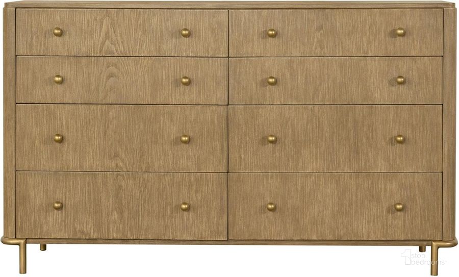 The appearance of Arini 8-Drawer Dresser Sand Wash designed by Coaster in the transitional interior design. This sand piece of furniture  was selected by 1StopBedrooms from Arini Collection to add a touch of cosiness and style into your home. Sku: 224303. Product Type: Dresser. Material: MDF. Image1