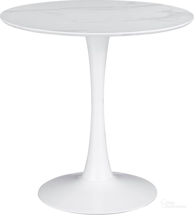 The appearance of Arkell White 30 Inch Round Dining Table designed by Coaster in the modern / contemporary interior design. This white piece of furniture  was selected by 1StopBedrooms from Arkell Collection to add a touch of cosiness and style into your home. Sku: 193041. Table Base Style: Pedestal. Table Top Shape: Round. Product Type: Dining Table. Material: MDF. Size: 30". Image1
