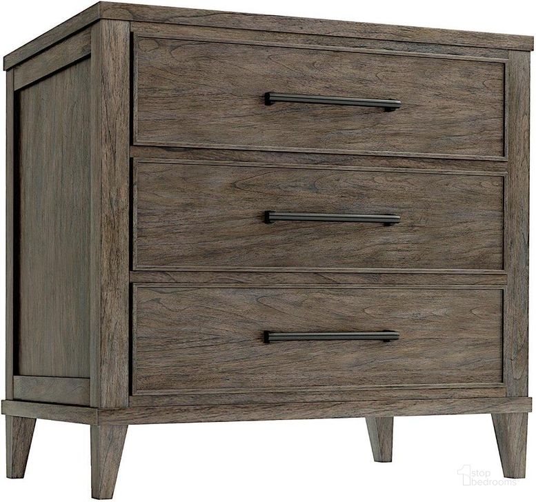 The appearance of Arlington Heights Bedroom Three Drawer Nightstand designed by Hekman in the transitional interior design. This dark brown piece of furniture  was selected by 1StopBedrooms from Arlington Collection to add a touch of cosiness and style into your home. Sku: 25862. Product Type: Nightstand.