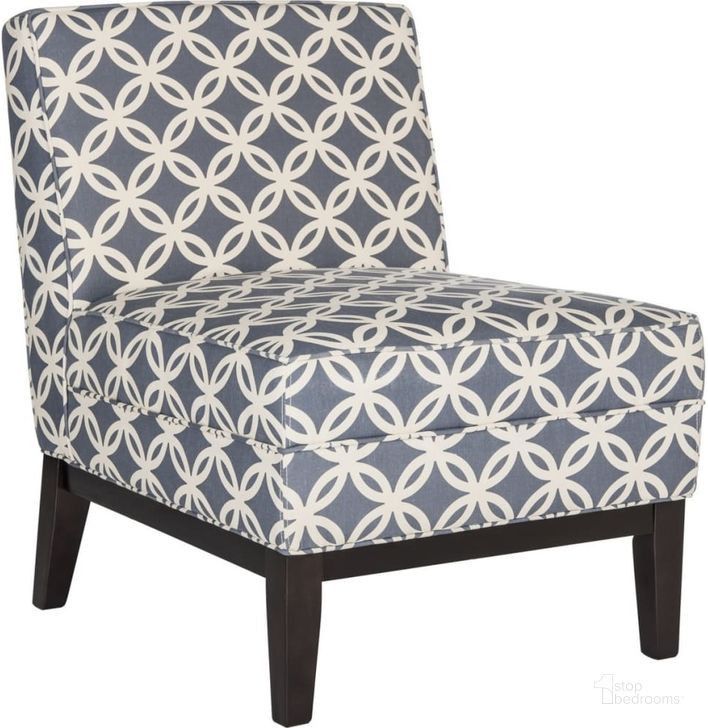 The appearance of Armond Blue Chair designed by Safavieh in the modern / contemporary interior design. This blue piece of furniture  was selected by 1StopBedrooms from Armond Collection to add a touch of cosiness and style into your home. Sku: MCR1006J. Product Type: Accent Chair. Image1