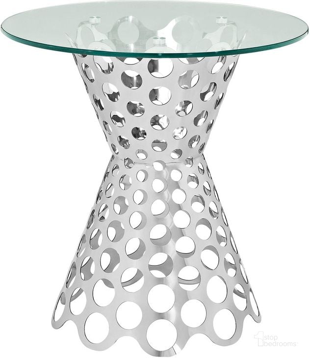 The appearance of Arrange Glass Top Side Table In Silver designed by Modway in the modern / contemporary interior design. This silver piece of furniture  was selected by 1StopBedrooms from Arrange Collection to add a touch of cosiness and style into your home. Sku: EEI-2106-SLV. Product Type: Side Table. Material: Stainless Steel. Image1