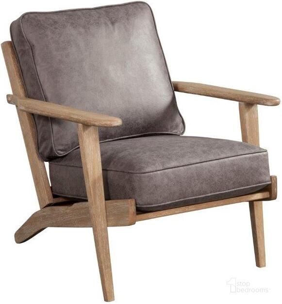 The appearance of Artica Lounge Chair Natural designed by Alpine in the rustic / southwestern interior design. This grey and natural piece of furniture  was selected by 1StopBedrooms from Artica Collection to add a touch of cosiness and style into your home. Sku: 9116. Material: Faux Leather. Product Type: Lounge Chair. Image1