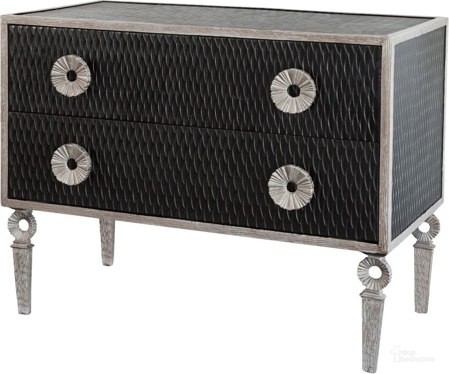 The appearance of Artisan Chest In Black designed by Global Views in the modern / contemporary interior design. This black piece of furniture  was selected by 1StopBedrooms from Artisan Collection to add a touch of cosiness and style into your home. Sku: 9.90781. Product Type: Chest. Material: Iron. Image1