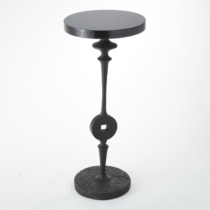 The appearance of Artisan Square Peg Accent Table In Black designed by Global Views in the modern / contemporary interior design. This black piece of furniture  was selected by 1StopBedrooms from Artisan Collection to add a touch of cosiness and style into your home. Sku: 8.81015. Product Type: Accent Table. Material: Iron. Image1
