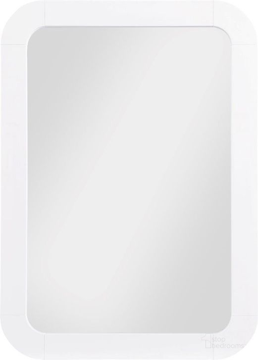 The appearance of Artisto White Mirror designed by Meridian in the modern / contemporary interior design. This white piece of furniture  was selected by 1StopBedrooms from Artisto Collection to add a touch of cosiness and style into your home. Sku: 888White-M. Material: Wood. Product Type: Dresser Mirror. Image1