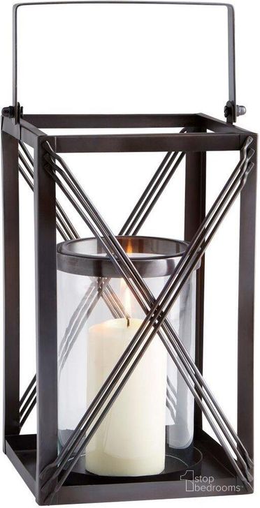 The appearance of Ashbrook Dark Copper Large Candleholder designed by Cyan Design in the modern / contemporary interior design. This gold piece of furniture  was selected by 1StopBedrooms from Ashbrook Collection to add a touch of cosiness and style into your home. Sku: 10180. Product Type: Candle Holder. Material: Iron.