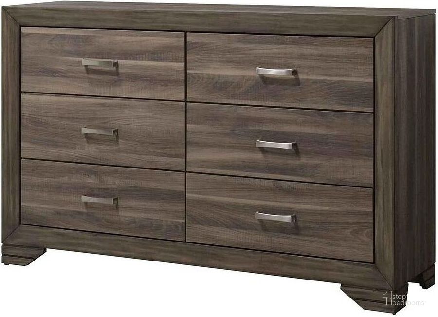 The appearance of Asheville Dresser (Driftwood) designed by Bernards in the modern / contemporary interior design. This driftwood piece of furniture  was selected by 1StopBedrooms from Asheville Collection to add a touch of cosiness and style into your home. Sku: 1653. Product Type: Dresser. Material: Melamine. Image1