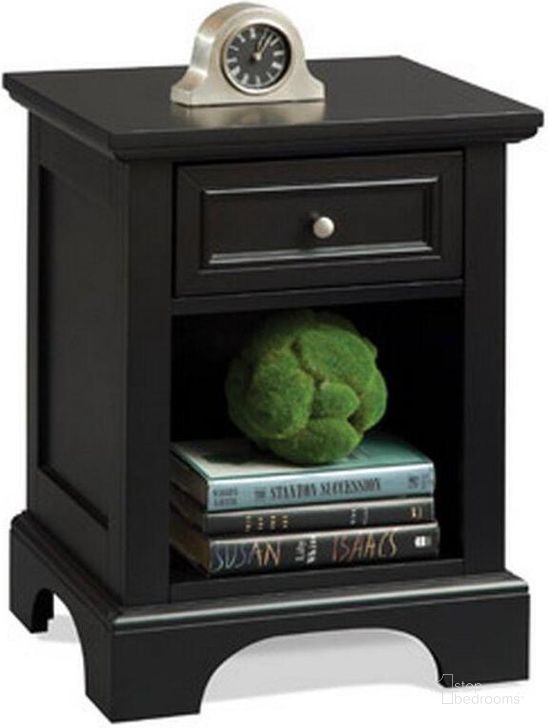 The appearance of Ashford Black Nightstand designed by Homestyles in the traditional interior design. This black piece of furniture  was selected by 1StopBedrooms from Ashford Collection to add a touch of cosiness and style into your home. Sku: 5531-42. Material: Wood. Product Type: Nightstand. Image1