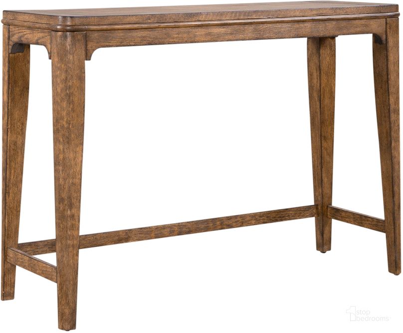 The appearance of Ashford Console Bar Table In Medium Brown designed by Liberty in the transitional interior design. This medium brown piece of furniture  was selected by 1StopBedrooms from Ashford Collection to add a touch of cosiness and style into your home. Sku: 246-OT5236. Product Type: Console Table. Material: Rubberwood. Image1