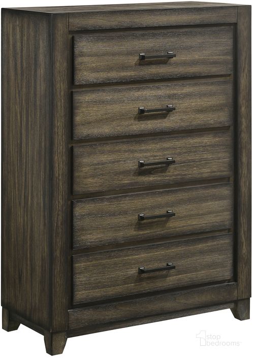 The appearance of Ashland Rustic Brown Chest designed by New Classic in the transitional interior design. This brown piece of furniture  was selected by 1StopBedrooms from Ashland Collection to add a touch of cosiness and style into your home. Sku: B923-070. Product Type: Chest. Image1