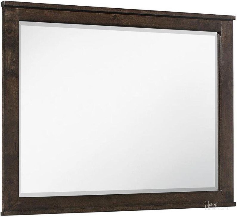 The appearance of Ashton Hills Mirror In Ash Brown designed by Emerald Home Furnishings in the modern / contemporary interior design. This brown piece of furniture  was selected by 1StopBedrooms from Ashton Hills Collection to add a touch of cosiness and style into your home. Sku: B372-24. Product Type: Mirror. Material: Rubberwood. Image1