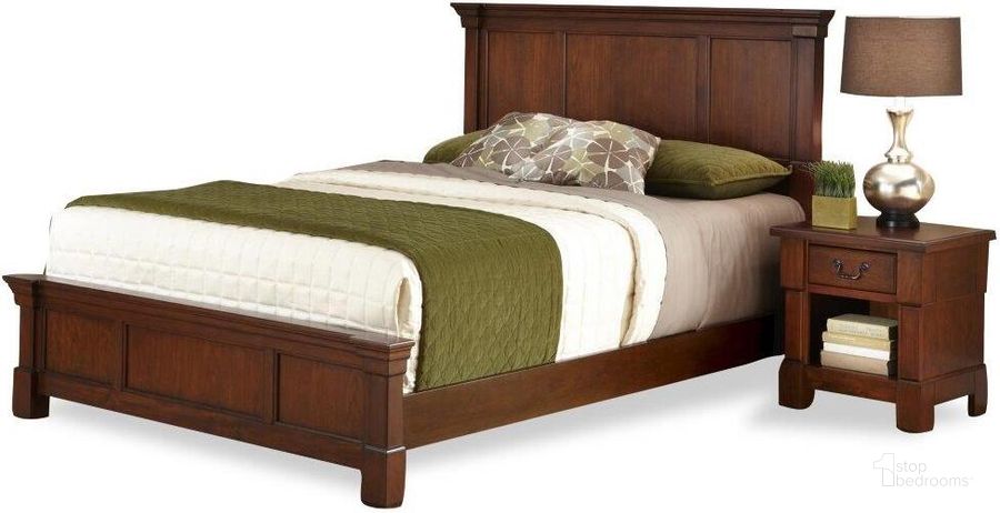 The appearance of Aspen Brown Queen Bed and Nightstand designed by Homestyles in the traditional interior design. This brown piece of furniture  was selected by 1StopBedrooms from Aspen Collection to add a touch of cosiness and style into your home. Sku: 5520-5011;5520-5012;5520-502;5520-42;5520-503. Bed Type: Panel Bed. Material: Wood. Product Type: Panel Bed. Bed Size: Queen. Image1