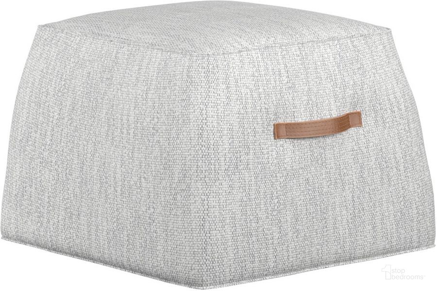 The appearance of Aspen Ottoman In Merino Cotton designed by Sunpan in the modern / contemporary interior design. This grey piece of furniture  was selected by 1StopBedrooms from Aspen Collection to add a touch of cosiness and style into your home. Sku: 110325. Material: Fabric. Product Type: Ottoman. Image1
