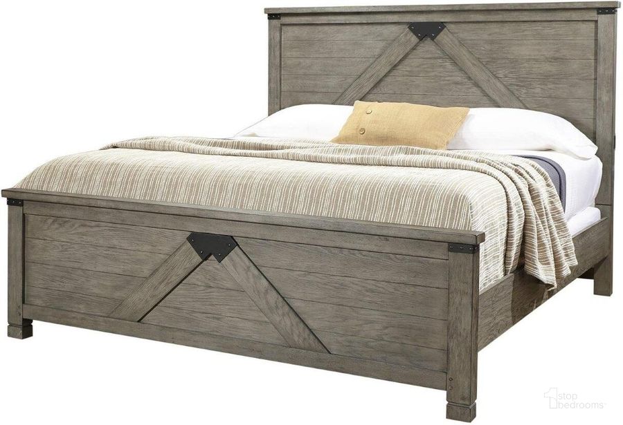 The appearance of Aspenhome Tucker Queen Panel Bed In Stone designed by Aspenhome in the traditional interior design. This stone piece of furniture  was selected by 1StopBedrooms from Tucker Collection to add a touch of cosiness and style into your home. Sku: I45-422;I45-423;I45-402. Bed Type: Panel Bed. Material: Wood. Product Type: Panel Bed. Bed Size: Queen. Image1