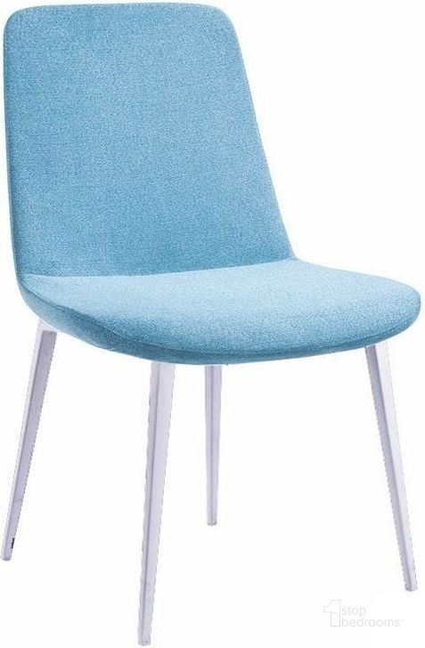 The appearance of Athena Blue Dining Chair Set of 2 designed by Bellini Modern Living in the modern / contemporary interior design. This blue piece of furniture  was selected by 1StopBedrooms from Athena Collection to add a touch of cosiness and style into your home. Sku: Athena-DC BLU. Product Type: Dining Chair.