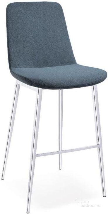 The appearance of Athena Charcoal Barstool Set of 2 designed by Bellini Modern Living in the modern / contemporary interior design. This charcoal piece of furniture  was selected by 1StopBedrooms from Athena Collection to add a touch of cosiness and style into your home. Sku: Athena-B CGY. Product Type: Barstool.