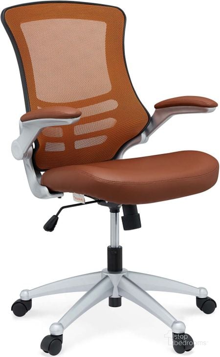 The appearance of Attainment Tan Office Chair designed by Modway in the modern / contemporary interior design. This tan piece of furniture  was selected by 1StopBedrooms from Attainment Collection to add a touch of cosiness and style into your home. Sku: EEI-210-TAN. Product Type: Office Chair. Material: Plastic. Image1