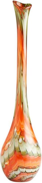The appearance of Atu Large Vase designed by Cyan Design in the modern / contemporary interior design. This orange piece of furniture  was selected by 1StopBedrooms from Atu Collection to add a touch of cosiness and style into your home. Sku: 07796. Material: Glass. Product Type: Vase.