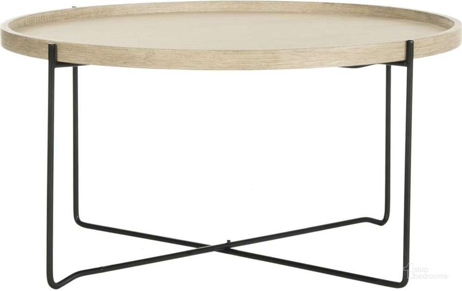 The appearance of Auden Light Oak and Black Retro Mid Century Wood Accent Table designed by Safavieh in the modern / contemporary interior design. This light grey piece of furniture  was selected by 1StopBedrooms from Safavieh FOX Collection to add a touch of cosiness and style into your home. Sku: FOX4254A. Product Type: Accent Table. Material: Iron. Image1