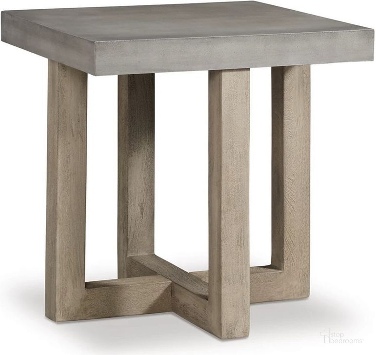 The appearance of Augusten Gray End Table designed by Artisan Elegance in the modern / contemporary interior design. This gray piece of furniture  was selected by 1StopBedrooms from Augusten Collection to add a touch of cosiness and style into your home. Sku: T988-2. Material: Marble. Product Type: End Table. Image1