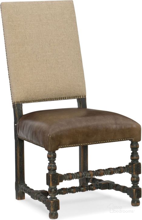 The appearance of Hill Country Comfort Anthracite Black Upholstered Side Chair designed by Hooker in the traditional interior design. This brown piece of furniture  was selected by 1StopBedrooms from Hill Country Collection to add a touch of cosiness and style into your home. Sku: 5960-75410-BLK. Material: Fabric. Product Type: Side Chair.