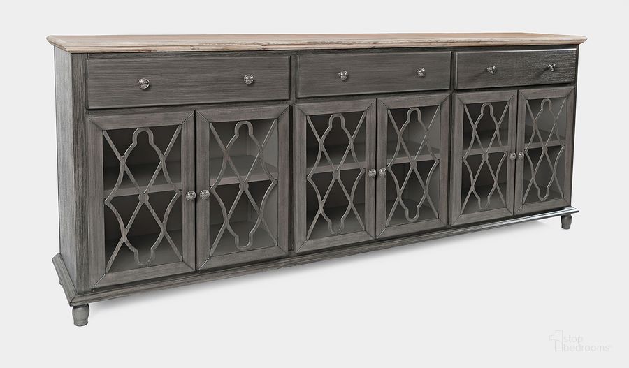 The appearance of Aurora Hills Country Wire-Brushed 6 Door Accent Chest In Grey designed by Jofran in the country / farmhouse interior design. This grey piece of furniture  was selected by 1StopBedrooms from Aurora Hills Collection to add a touch of cosiness and style into your home. Sku: 1999-86. Material: Wood. Product Type: Accent Chest. Image1