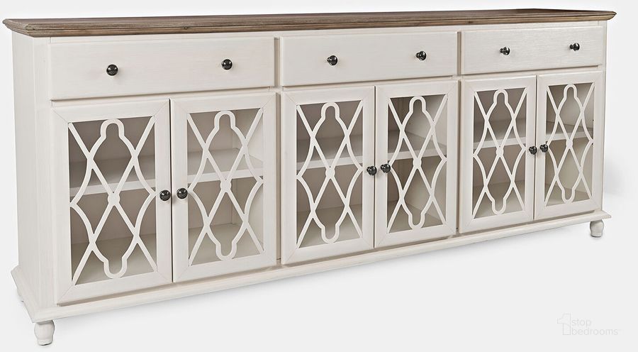 The appearance of Aurora Hills Country Wire-Brushed 6 Door Accent Chest In White designed by Jofran in the country / farmhouse interior design. This white piece of furniture  was selected by 1StopBedrooms from Aurora Hills Collection to add a touch of cosiness and style into your home. Sku: 1998-86. Material: Wood. Product Type: Accent Chest. Image1