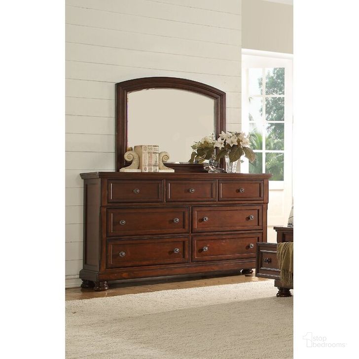 The appearance of Baltimore Dresser In Dark Walnut designed by Galaxy Home Furnishings in the transitional interior design. This dark walnut piece of furniture  was selected by 1StopBedrooms from Baltimore Collection to add a touch of cosiness and style into your home. Sku: 808857992352. Material: Wood. Product Type: Dresser. Image1