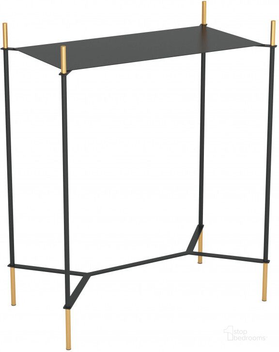 The appearance of Austin Gold and Black Side Table 101468 designed by Zuo Modern in the modern / contemporary interior design. This gold and black piece of furniture  was selected by 1StopBedrooms from Austin Collection to add a touch of cosiness and style into your home. Sku: 101468. Material: Steel. Product Type: Side Table. Image1