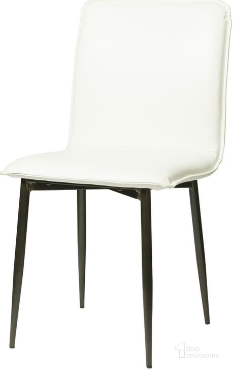 The appearance of Austin Luca Dining Chair Set of 2 In Fox White designed by LH Imports in the modern / contemporary interior design. This white piece of furniture  was selected by 1StopBedrooms from Austin Collection to add a touch of cosiness and style into your home. Sku: CR001-FW. Product Type: Dining Chair. Material: Iron. Image1