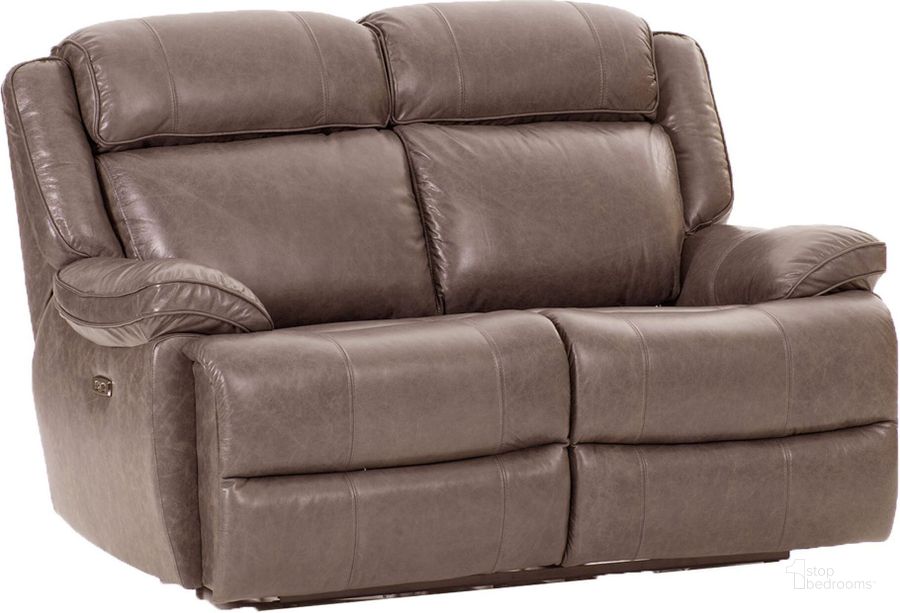 The appearance of Avalon Latte Dual Power Reclining Loveseat designed by Intercon in the transitional interior design. This brown piece of furniture  was selected by 1StopBedrooms from Avalon Collection to add a touch of cosiness and style into your home. Sku: AN-LS-263DPR-LT2-C. Product Type: Loveseat. Image1