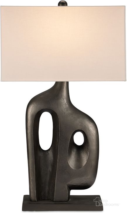 The appearance of Avant Garde Table Lamp In Graphite designed by Currey & Company in the transitional interior design. This graphite piece of furniture  was selected by 1StopBedrooms from Avant Collection to add a touch of cosiness and style into your home. Sku: 6000-0910. Material: Aluminum. Product Type: Table Lamp. Image1