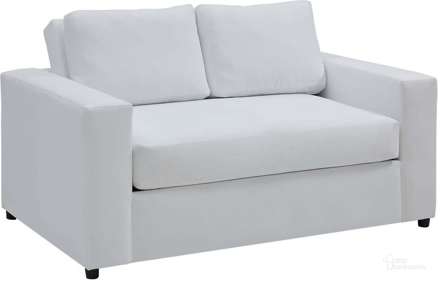The appearance of Avendale Velvet Loveseat In Dove White designed by Modway in the modern / contemporary interior design. This dove white piece of furniture  was selected by 1StopBedrooms from Avendale Collection to add a touch of cosiness and style into your home. Sku: EEI-6189-DWH. Material: Wood. Product Type: Loveseat. Image1