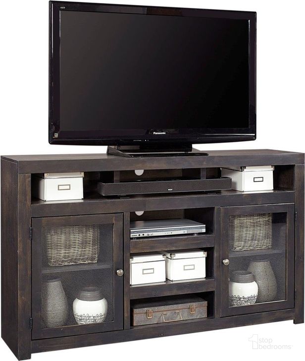 The appearance of Avery Loft 65 Inch Highboy Console With 2 Doors In Black designed by Aspenhome in the modern / contemporary interior design. This black piece of furniture  was selected by 1StopBedrooms from Avery Loft Collection to add a touch of cosiness and style into your home. Sku: DY1244-GHT. Material: Wood. Product Type: TV Console.