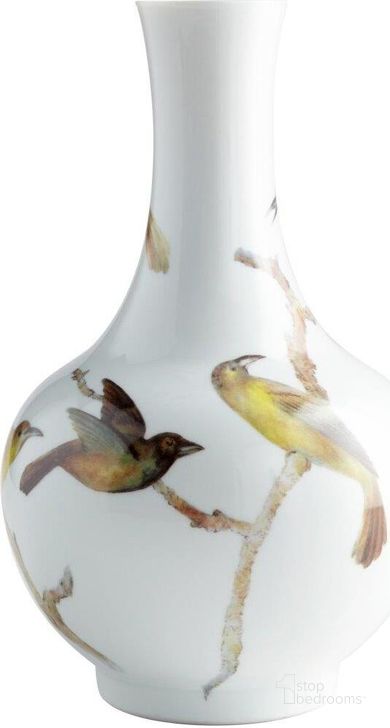 The appearance of Aviary Large Vase designed by Cyan Design in the modern / contemporary interior design. This white piece of furniture  was selected by 1StopBedrooms from Aviary Collection to add a touch of cosiness and style into your home. Sku: 06471. Material: Ceramic. Product Type: Vase.