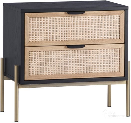 The appearance of Avida Nightstand designed by Sunpan in the modern / contemporary interior design. This black piece of furniture  was selected by 1StopBedrooms from Avida Collection to add a touch of cosiness and style into your home. Sku: 107163. Material: Wood. Product Type: Nightstand. Image1